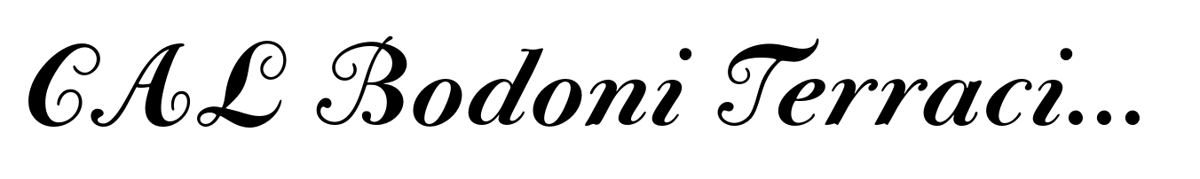 CAL Bodoni Terracina Bold Italic